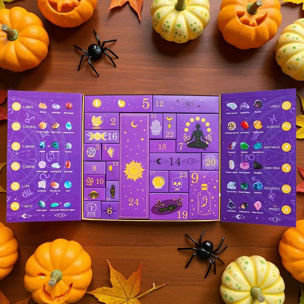 Reiki Crystal Advent Calendar Halloween Decoration Countdown