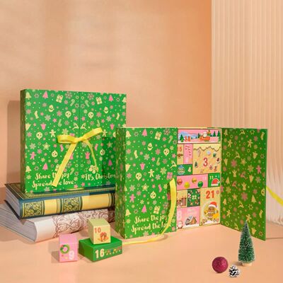 Empty Calendar Advent 24-Grid Empty Christmas Advent Boxes H