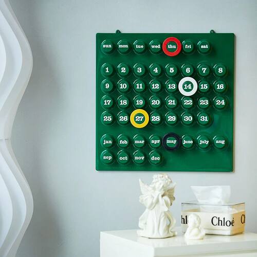 Creative RingAdate Calendar Mid-Ancient Retro Wall Decoratio