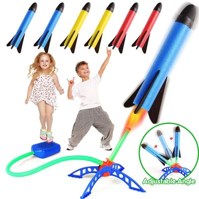 Kid Air Rocket Foot Pump Launcher Outdoor Air Pressed Stomp