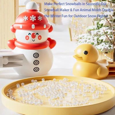 Snowball Maker for Snowball Fight Kids Snow Toy Set with Duc