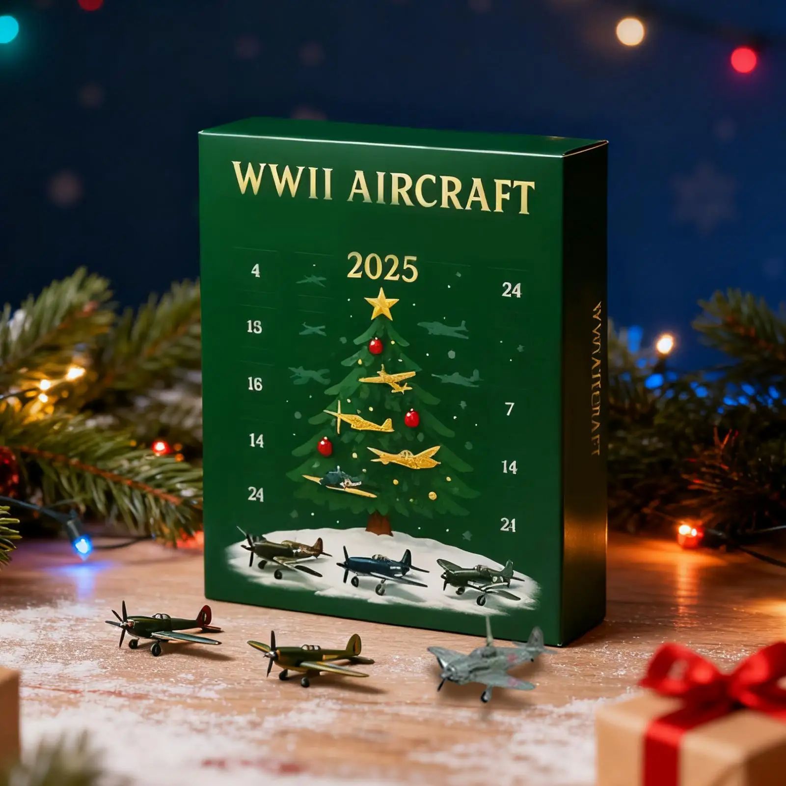 Christmas Countdown Calendar 24 Days Aircraft Calendar Adven