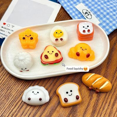 Mini Mochi Squishy Toys Bread Dumping Food Stress Relief Squ