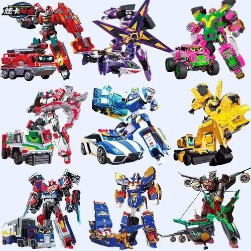 Metal Cardbot Transforming Mecha Robot Car Toy HEAVY IRON BL
