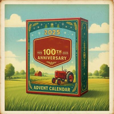 100th Anniversary Tractor Advent Calendar Flat Farm Equipmen