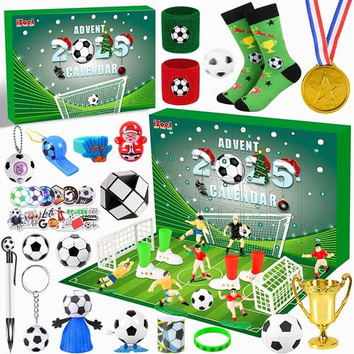 Soccer Advent Calendar for Kids 24 Days of Soccer Party Favo