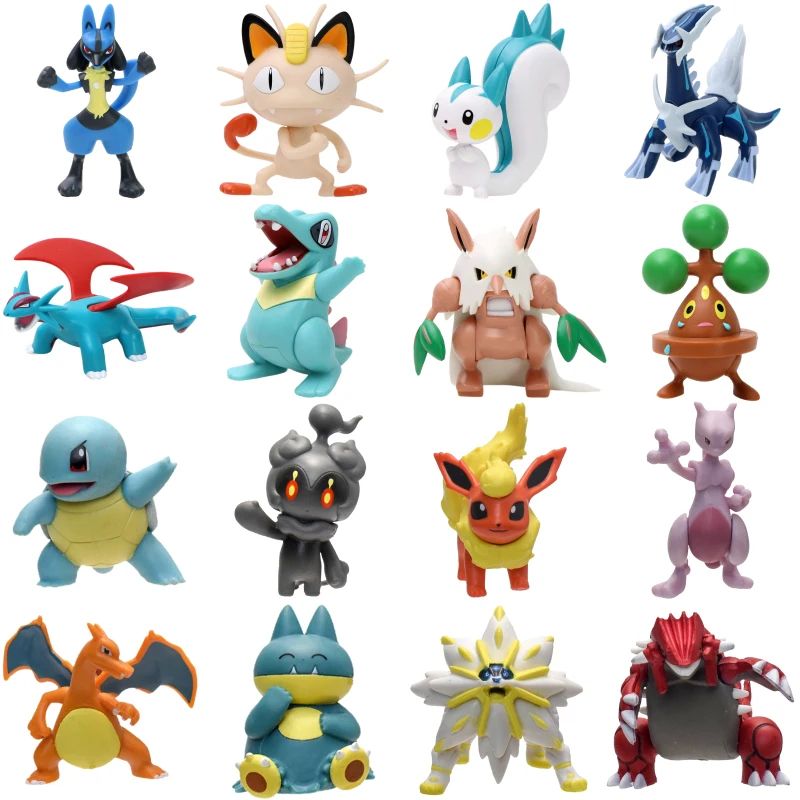 Pokemon Charizard Lucario Meowth Kyogre Mewtwo Figures Model