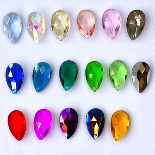 Crystal Beads 38mm Chandelier Prisms Colored K9 Crystal Tear