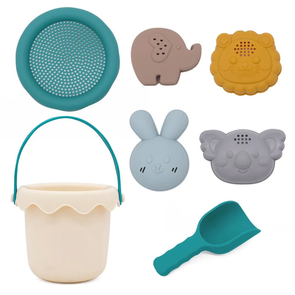 Silicone Kid Beach Toys Travel Friendly Beach Set Silicone B