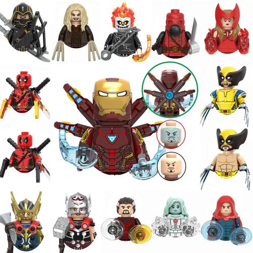 Building blocks Marvel Mini Action Figures Children's Party