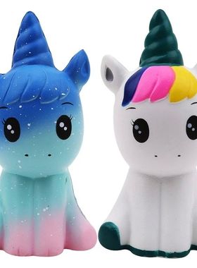 New Squishy Cute Unicorn Simulation Animal Doll PU Bread Slo