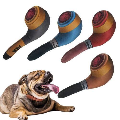 Dog Squeakers For Toys Pet Pipe Smoke Plush Pet Toy Dog Hand