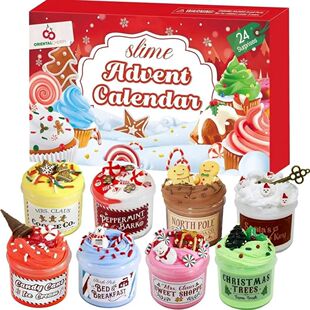 Slime Christmas Advent Calendar 24 Days Christmas Countdown