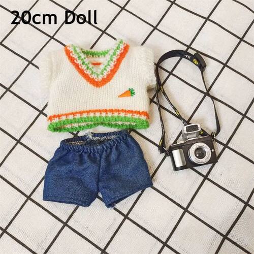 10/20cm Doll Clothes Hoodies Shorts Mini Clothes Fashion Dol