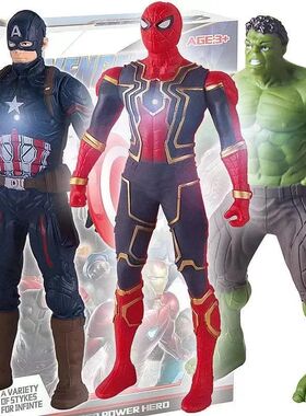Marvel Spiderman Hulk Ironman Anime Action Figure Toy Christ