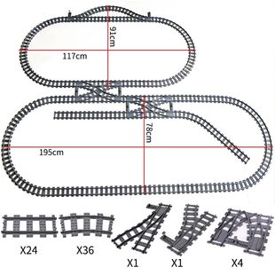 City Trains Flexible Switch Railway Tracks Rails Crossing Fo