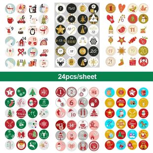 24pcs/sheet Cookie Candy Seal Stickers DIY Gift Packaging La