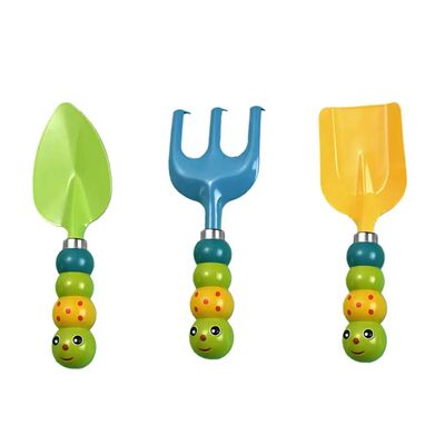 3Pc Set Kids Gardening Kit Abs Handle Safe Environmental Toy