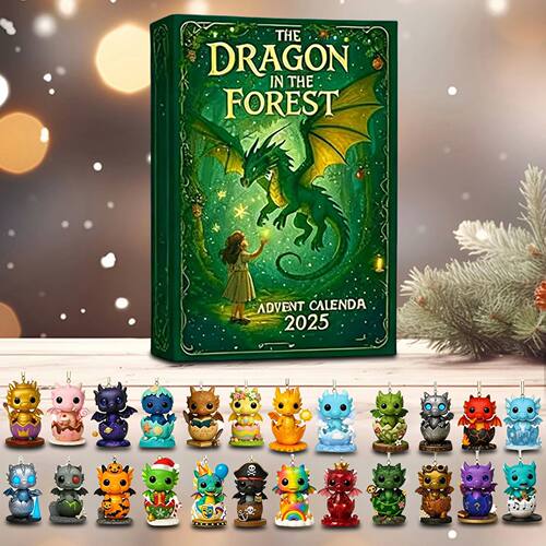 Advent Calendar Christmas Ornament DragonInThe Forest Hallow