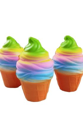 New Colorful Ice Cream Squishy Bread Cake Scented Slow Risin