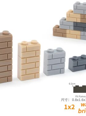 500pcs DIY Building Blocks Wall Figures Bricks 1x2 Dots Educ