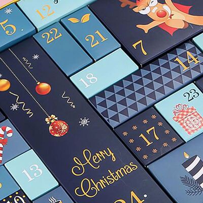 DIY Christmas Fillable Advent Calendar 24 Days Reusable Empt
