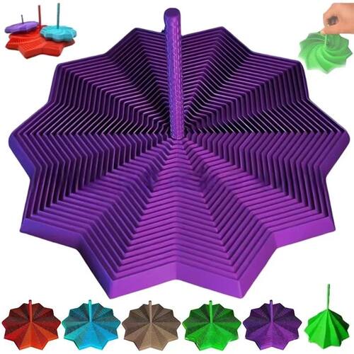 3D Printed Fractal Fidget Star Portable Playing Sensory Anti