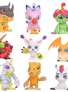 9pcs/set Anime Digital Monster Digimon Cute Action Figure Mo