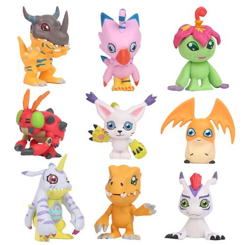 9pcs/set Anime Digital Monster Digimon Cute Action Figure Mo