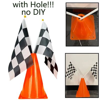 Traffic Cones and Racing Flags sets Orange Sport Cones Racin