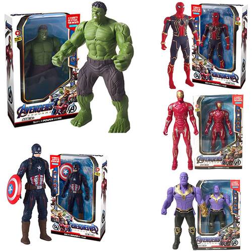Marvel Spiderman Hulk Ironman Anime Action Figure Toy Christ