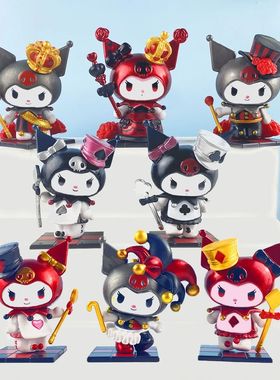 Kuromi Anime Figure Trump Kingdom Spade Cartoon Model Hallow