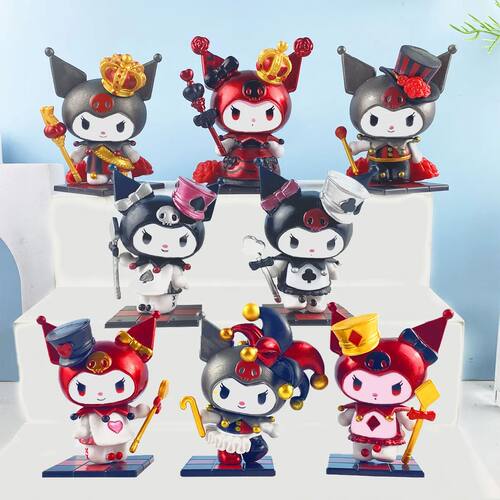 Kuromi Anime Figure Trump Kingdom Spade Cartoon Model Hallow