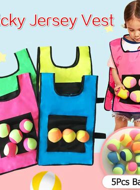Outdoor Sport Game Props Vest Sticky Jersey Vest Game Vest W