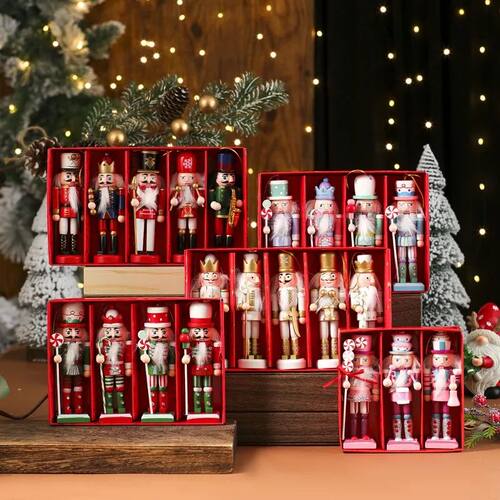 3/4/5PCS Christmas Tree Decoration Pecan Soldier Hanging Chr
