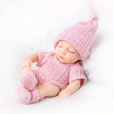 Mini 7 Inch Reborn Doll Sleeping Baby Doll 19cm Born Dolls B