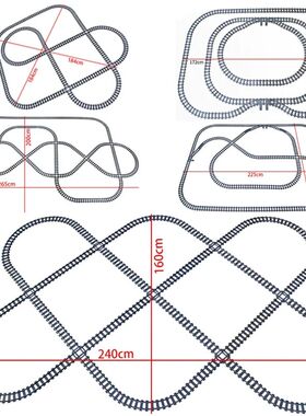 City High-tech Trains Flexible Tracks Forked Straight Curved