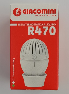 意大利进口嘉科米尼暖气片暖气阀自动温控阀恒温阀头控温温包R470