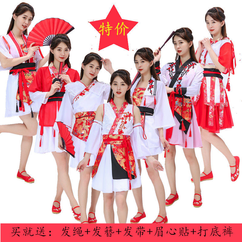 寄明月舞蹈衣服sing女团同款儿童服装全套汉元素古风汉服演出衣服