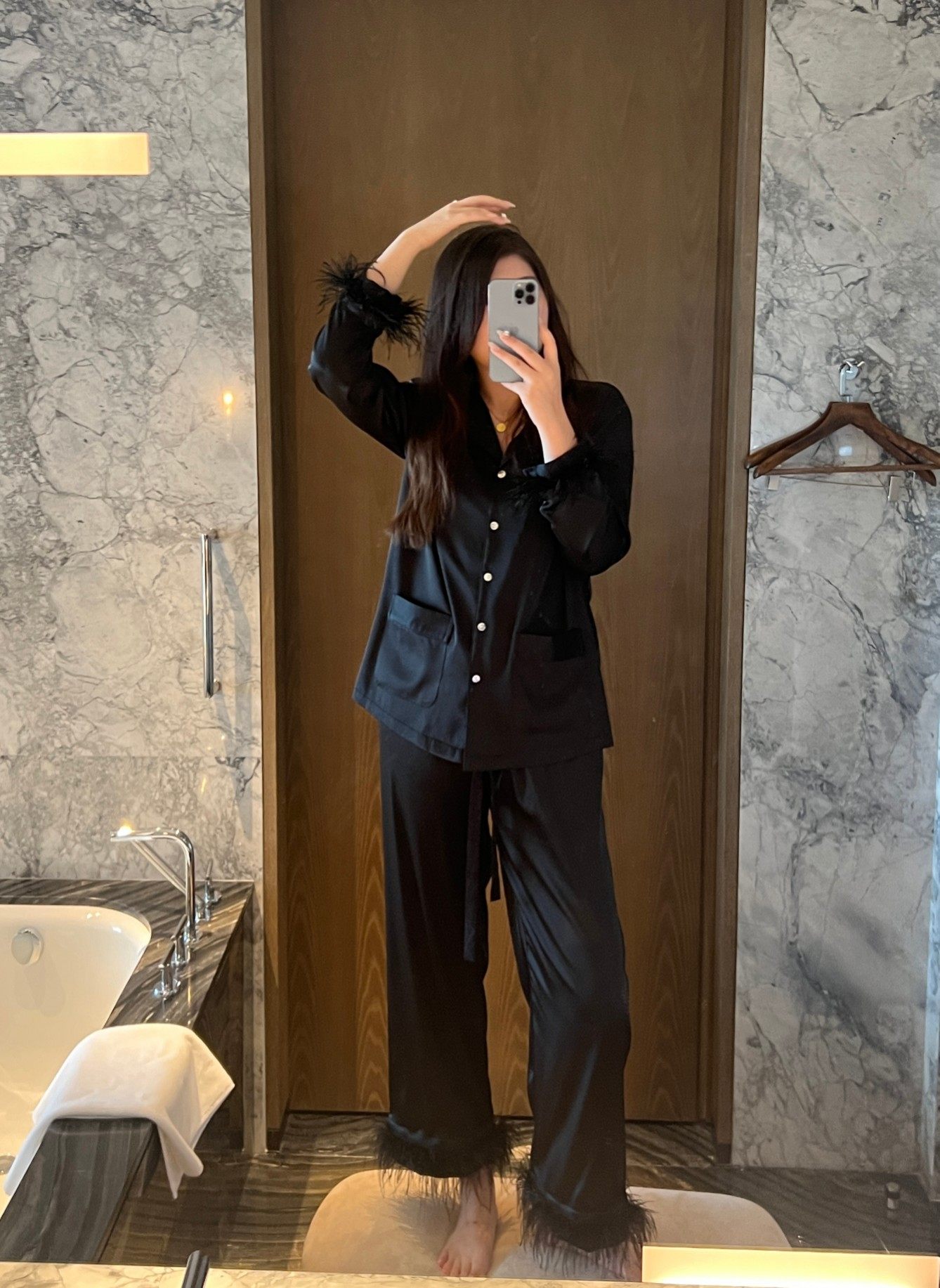 荷兰出口单 秋季新款轻奢重工羽毛袖女士真丝长袖长裤睡衣家居服,女士内衣/男士内衣/家居服,睡衣/家居服套装,淘宝优惠券,粉丝福利购,淘宝优惠卷