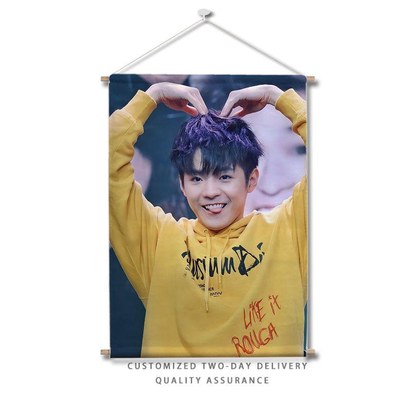 IAN圆杆挂画mirror周边同款挂布艺挂毯海报写真墙布背景布定制diy