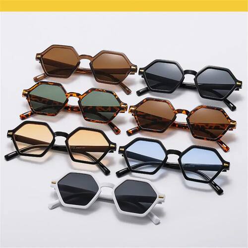 Hexagonal Small Frame Sunglasses Funny UV400 Hip-Hop Style R