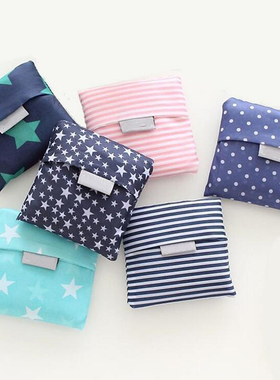 Creative printing foldable green shopping bag Tote Folding