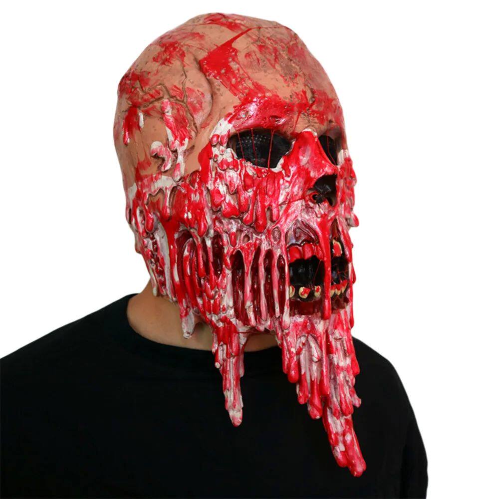 Horror Walking Dead Blood-Stained Ghost Face Mask Realistic