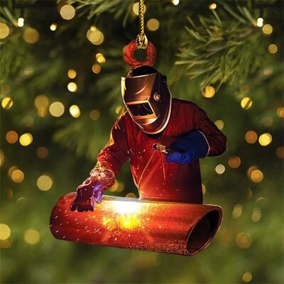 Christmas Welder Acrylic Flat Pendant Room Decor DIY Christm