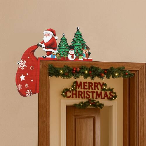 Christmas Wooden Ornament Christmas Party Decoration Xmas Sa