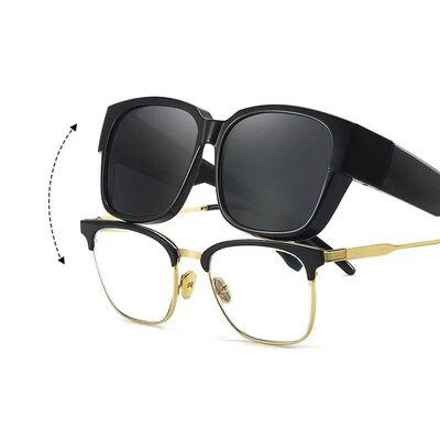 Polarized Sunglasses Cover Over Myopia Prescription Glasses
