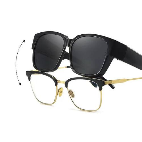 Polarized Sunglasses Cover Over Myopia Prescription Glasses