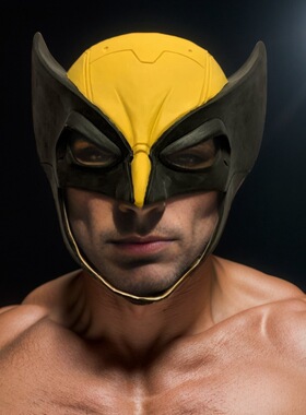 New James Howlett Wolverine Mask PVC Full Head Helmet Face M