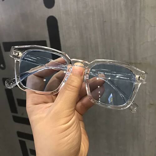 new polygon meter nail square sunglasses Fashion men hip hop